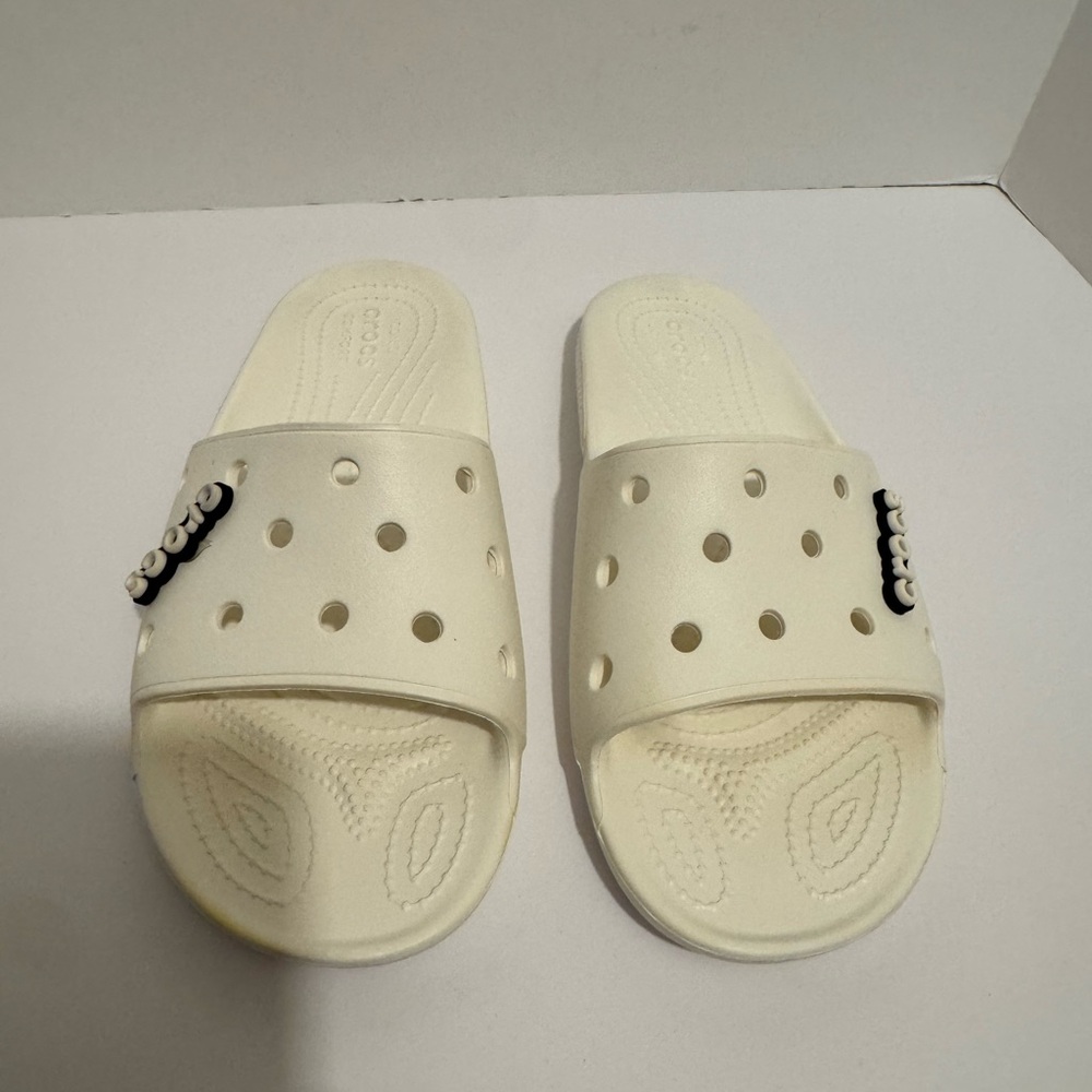 Iconic CROCS Classic Slide Sandals Size M7 W9 Unisex White